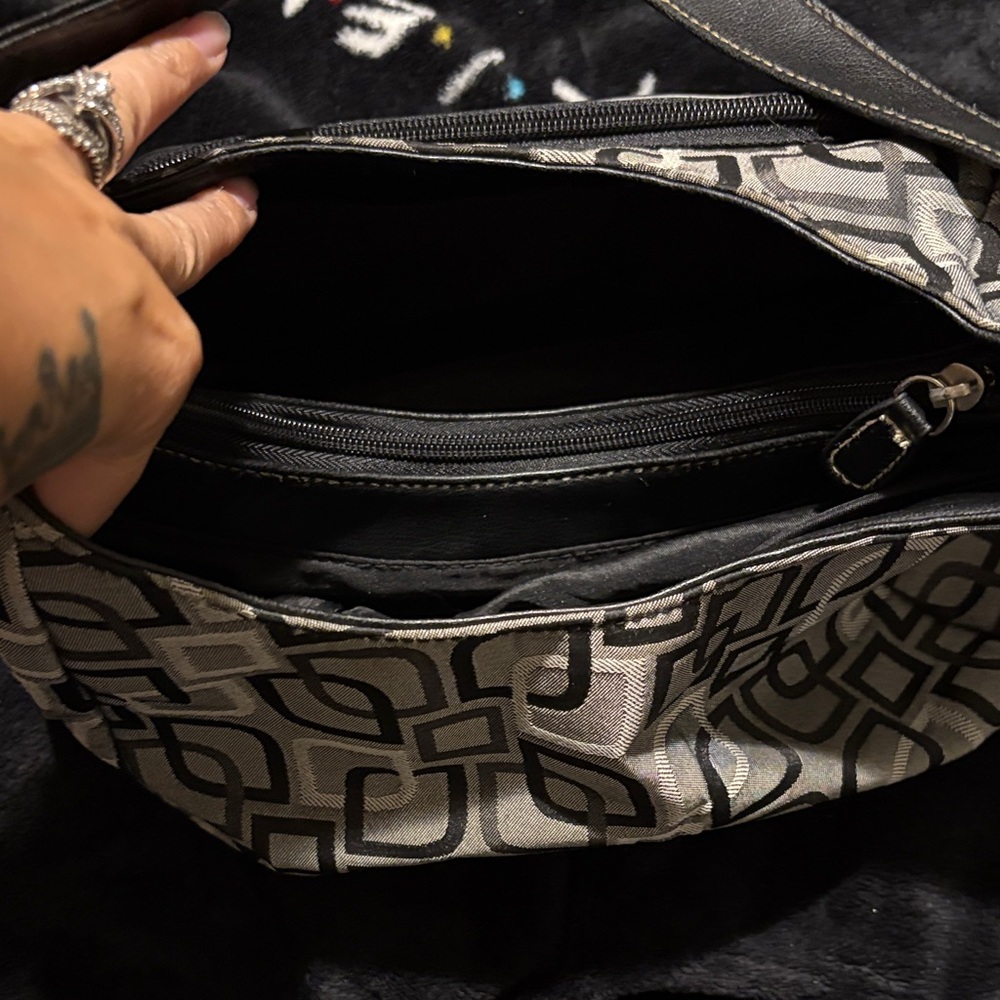 Stylish Gray Patterned Shoulder Bag - image 3